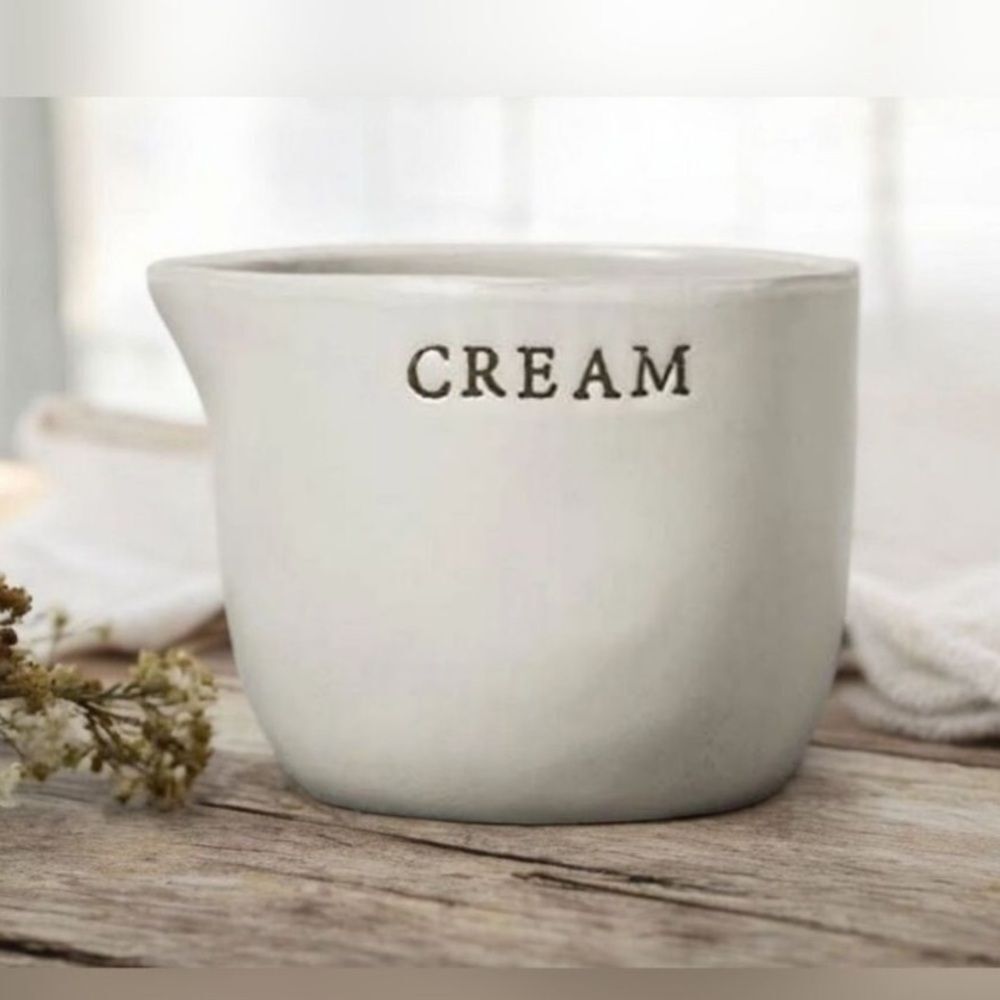 Hearth & Hand Stoneware Cream Container